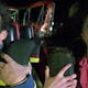 friends screaming on a roller coaster.